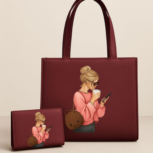 Stylish Printed Lady Handbag
