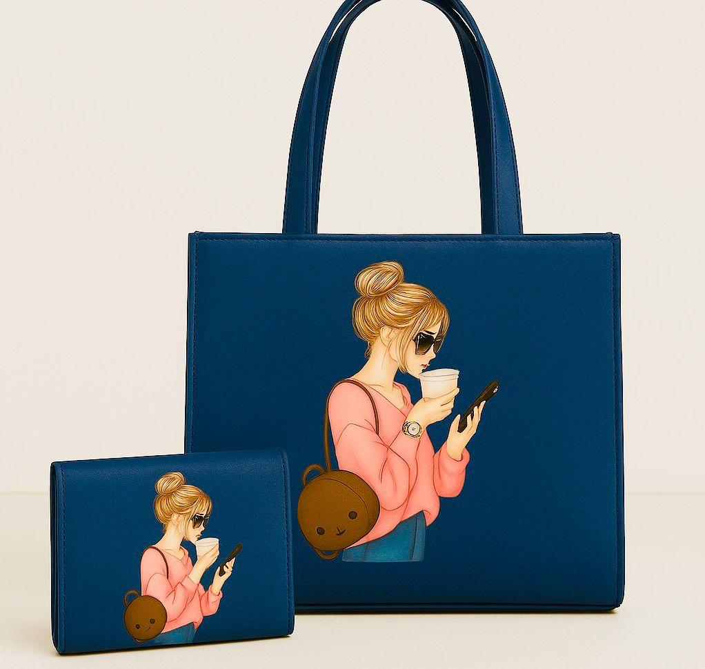 Stylish Printed Lady Handbag